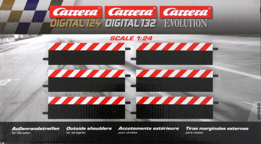 Carrera Evolution + Digital 132 / 124 20560 6 Randstreifen Gerade