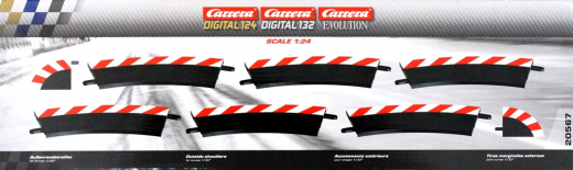Carrera Evolution + Digital 132 / 124 20567 Au�enrandstr. Kurve 1/30�, 6 St�ck