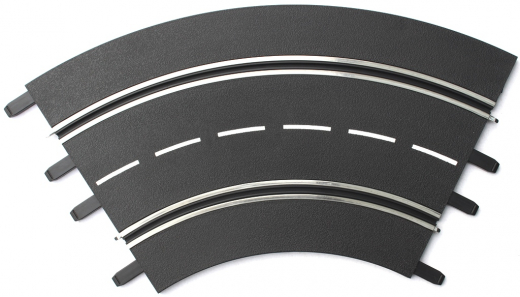 Carrera 132 / 124 20571_2agb Kurve 1/60�, 1 St�ck mit 4 Verbindungszapfen Zweite Wahl