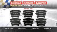 Carrera Evolution + Digital 132 / 124 20572 Kurve 2/30, 6 Stck