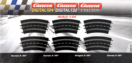 Carrera Evolution + Digital 132 / 124 20573 Kurve 3/30�, 6 St�ck