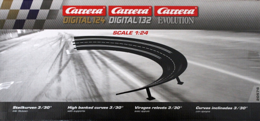 Carrera Evolution + Digital 132 / 124 20576 Steilkurve 3/30�, 6 St�ck