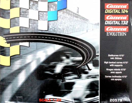 Carrera Evolution + Digital 132 / 124 20579 Steilkurve 4/15�, 12 St�ck