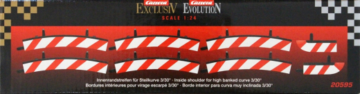 Carrera Evolution + Digital 132 / 124 20595 Innenrandstreifen Steilkurve 3/30�, 6 St�ck