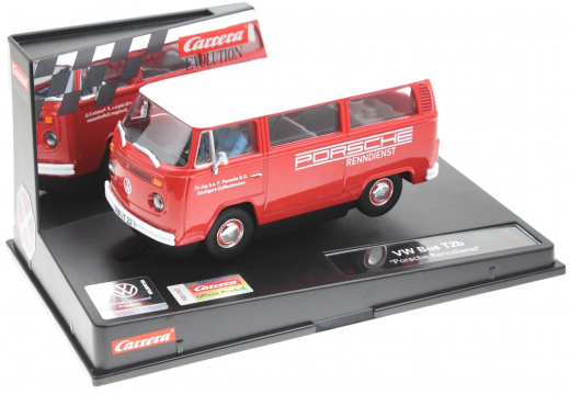 Carrera Evolution 27760 VW Bus T2b Porsche Renndienst
