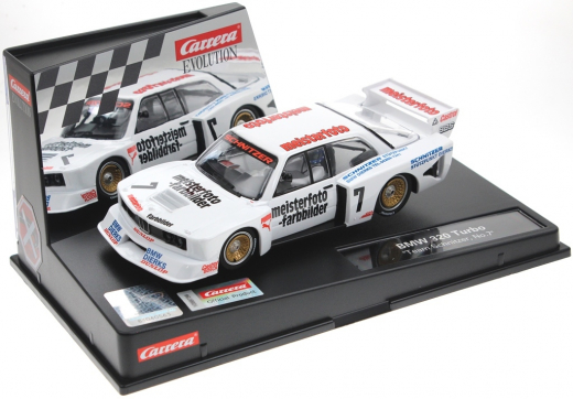 Carrera Evolution 27798 BMW 320 Turbo Flachbau Team Schnitzer, No.7