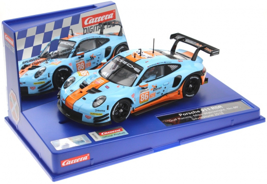 Carrera Digital 132 32019 Porsche 911 RSR Gulf Racing, Mike Wainwright, No.86, Silverstone 2018