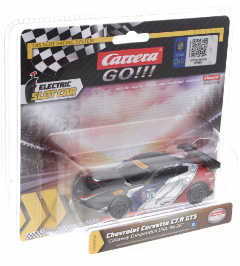 Carrera Go!!! 64161 Chevrolet Corvette C7 R GT3 Callaway Competition USA No. 26