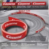 Carrera Evolution/Excl. 85509 Leitplanke 20m rot mit Aufdruck Carrera