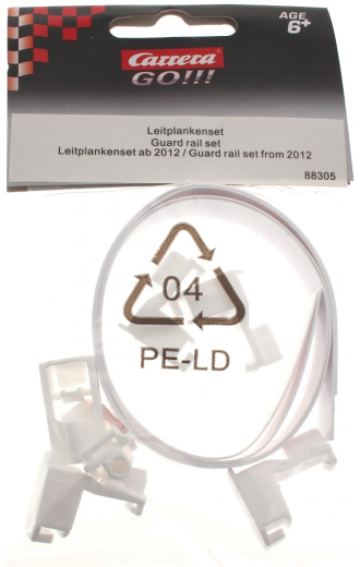 Carrera Go!!! 88305 Leitplankenset (6 Leitplankenhalterungen, 2 bedruckte Leitplanken) ab 2012