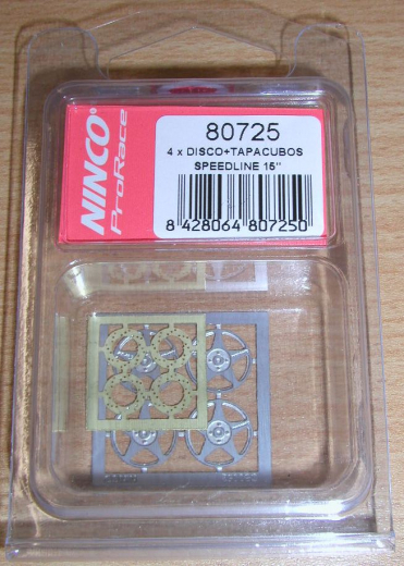 Ninco Ersatzteile-Felgen 180725 PRORACE Felgenkappe Speedline (VE 4)