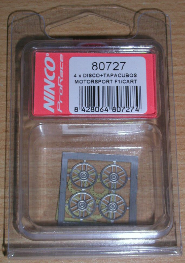 Ninco Ersatzteile-Felgen 180727 PRORACE Felgenkappe Motorsport (VE 4)