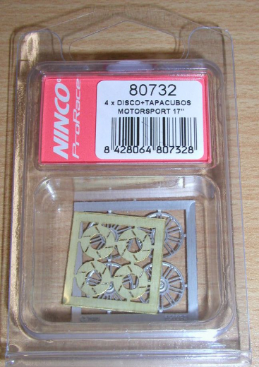 Ninco Ersatzteile-Felgen 180732 PRORACE Felgenkappe Motorsport (VE 4)