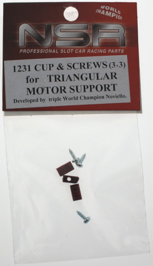 NSR Zubeh�r 801231 Plastic Cup+Screws Kit Triangular
