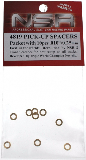 NSR Zubehr 804819 Pick-Up Guide Spacers .010\" BRASS (10)