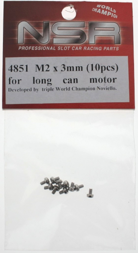 NSR Zubehr 804851 Screws M2x3 f/ long Can Motor 10pcs