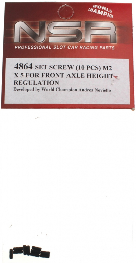 NSR Zubeh�r 804864 Set Screws M2x5 Front Axle height (10)