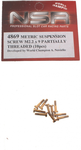 NSR Zubeh�r 804869 Metric Suspension Screw M2.2x9 (10 St�ck)