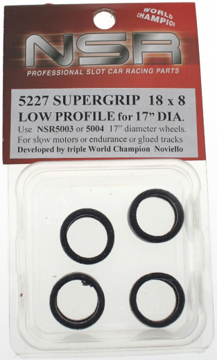 NSR Zubeh�r 805227 Slick Rear 18x8 Supergrip f/17\" (4)