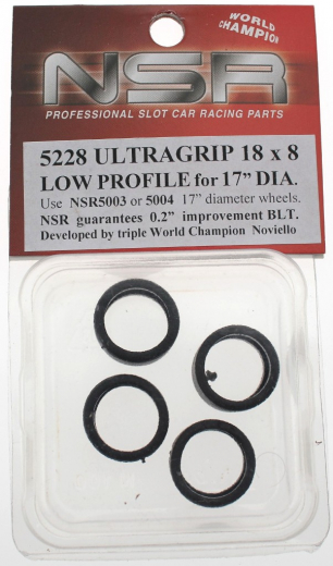 NSR Zubeh�r 805228 Slick Rear 18x8 Ultragrip f/17\" (4)