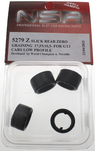 NSR Zubeh�r 805279Z Slick rear 17.5x10.5 Zero Graining For GT3 cars low profile 17,3 - 16,5mm