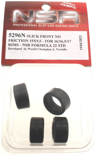 NSR Zubeh�r 805296N Slick Front 19x9.5 No Friction Standard Formuila 22 16/16.5/17