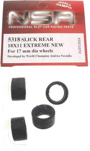 NSR Zubeh�r 805318 Slick Rear 18x11 Extreme Grip