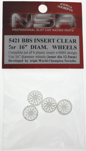 NSR Zubeh�r 805421 Hubcap 16\" BBS White (4)