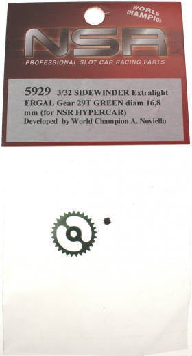 NSR Zubeh�r 805929 SW X-Light ERGAL Gear 29t 16.8mm NSR HC GREEN