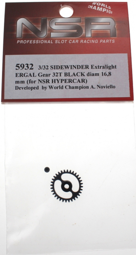 NSR Zubeh�r 805932 SW X-Light ERGAL Gear 32t 16.8mm NSR HC BLACK