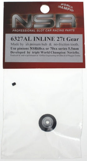 NSR Zubeh�r 806327ALE3 3/32 INLINE soft plastic Gear 27z .050 ALU