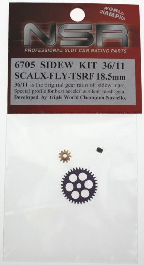 NSR Zubeh�r 806705 SW 36/11 Gear + Pinion f/ Fly/TSRF/Scalextric