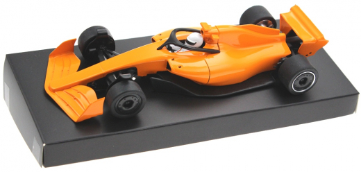 Policar Fahrzeuge PCCAR10-ORANGE Monoposto Modern Formula 2024 Orange in Rennversion mit Kunststoff- Chassis