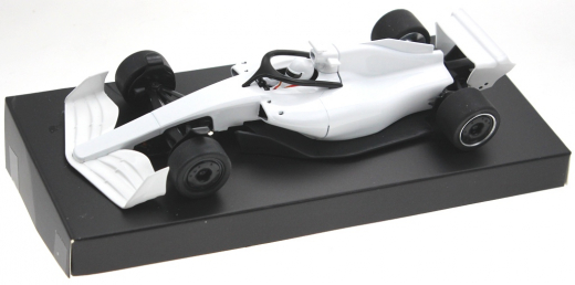 Policar Fahrzeuge PCCAR10-WHITE Monoposto Modern Formula 2024 White in Rennversion mit Kunststoff-Chassis