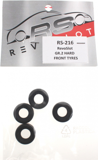 Revoslot Zubeh�r RS-216 Reifen vorne hart (Vollgummi) f.Slotcars REVOSLOT Tourenwagen