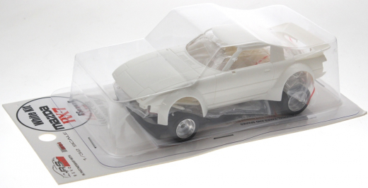 Revoslot Fahrzeuge RS0282A Mazda RX7 White Kit Typ A in Rennversion mit Metall-Chassis