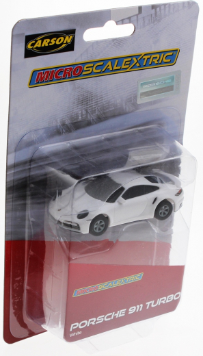Scalextric Micro 2214 Porsche 911 Turbo White 1:64