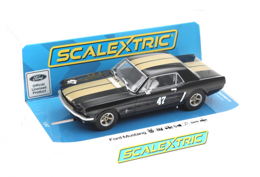 Scalextric Fahrzeuge 4405 Ford Mustang #47 Black & Gold HD