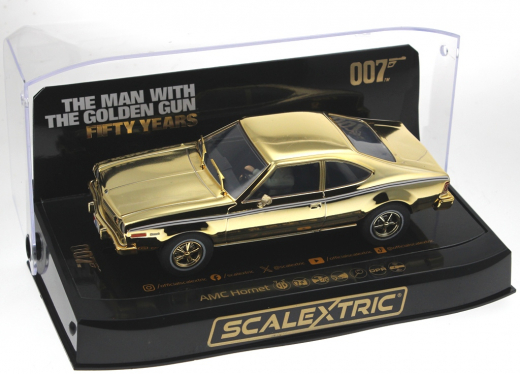 Scalextric Fahrzeuge 4551 JB AMC Hornet T.M.W.T. Gold Gun HD