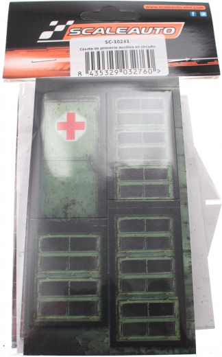 Scaleauto Dekoration SC10241 Steckbausatz SCALEAUTO Erste Hilfe-Station (PVC-Hartschaumplatten) mit �berdachung
