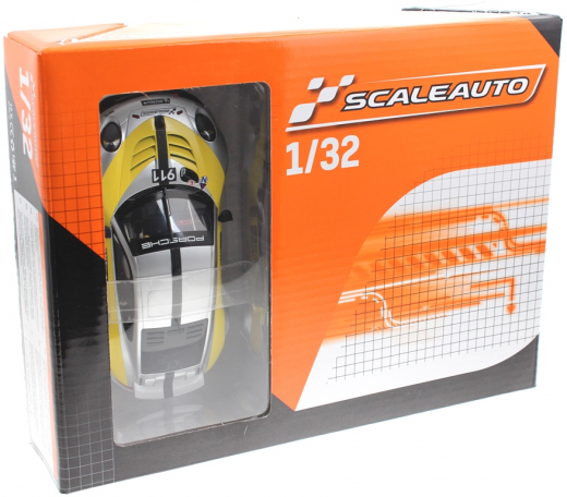 Scaleauto Fahrzeuge SC6243C Bausatz Porsche Racing R 911.2 RSR Cup Version silver/yellow m.Fertigkarosserie