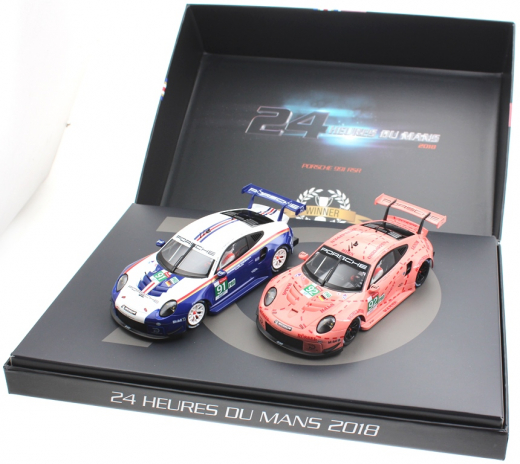 Scaleauto Fahrzeuge SC6253PACK Le Mans 2018 Porsche RSR No. 91 & No. 92 Special Edition Box m.2 Autos