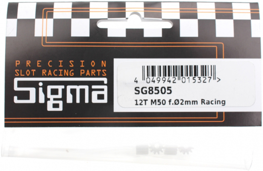 Sigma Zubeh�r SG8505 Motorritzel 12Z M50 Racing f.�2mm Plastik 12T M50 f.�2mm Racing