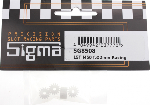 Sigma Zubeh�r SG8508 Motorritzel 15Z M50 Racing f.�2mm Plastik 15T M50 f.�2mm Racing