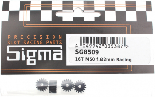 Sigma Zubeh�r SG8509 Motorritzel 16Z M50 Racing f.�2mm Plastik 16T M50 f.�2mm Racing