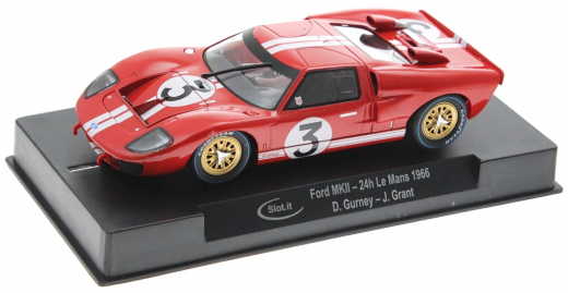 Slot.it Fahrzeuge SICA20E GT40 Mk.II No. 3 in Rennversion mit Kunststo?-Chassis