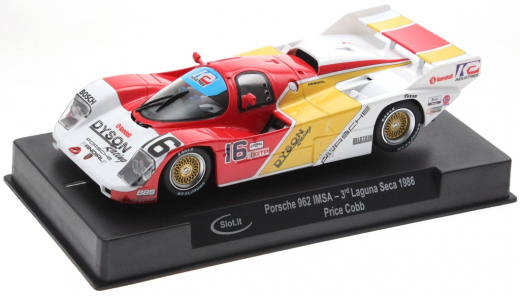 Slot.it Fahrzeuge SICA25G Porsche 962 No. 16, Rennversion, Kunststo?-Chassis