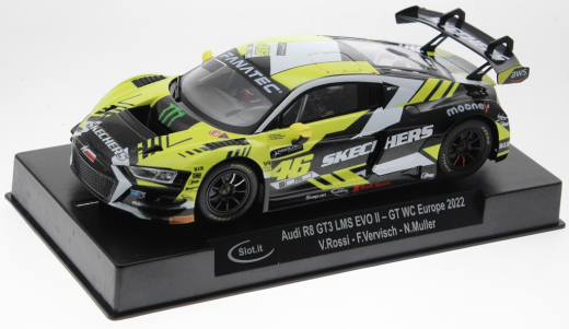 Slot.it Fahrzeuge SICA58B Audi R8 LMS Evo II No. 46 in Rennversion mit Kunststo?-Chassis