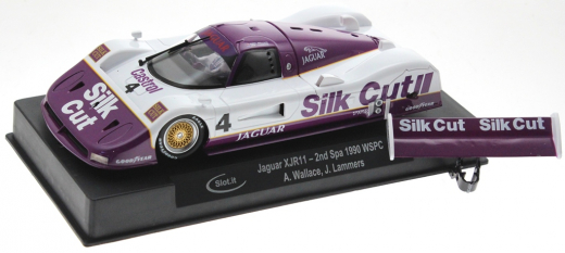 Slot.it Fahrzeuge SICA62A Jaguar XJR11 No. 4, Rennversion, Kunststo?-Chassis