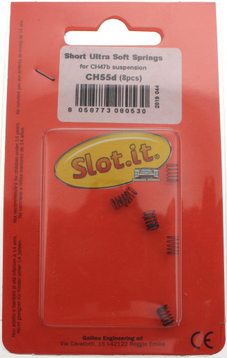 Slot.it Zubeh�r SICH55D Fahrwerksd�mpfung Federn ultra-soft kurz 8er